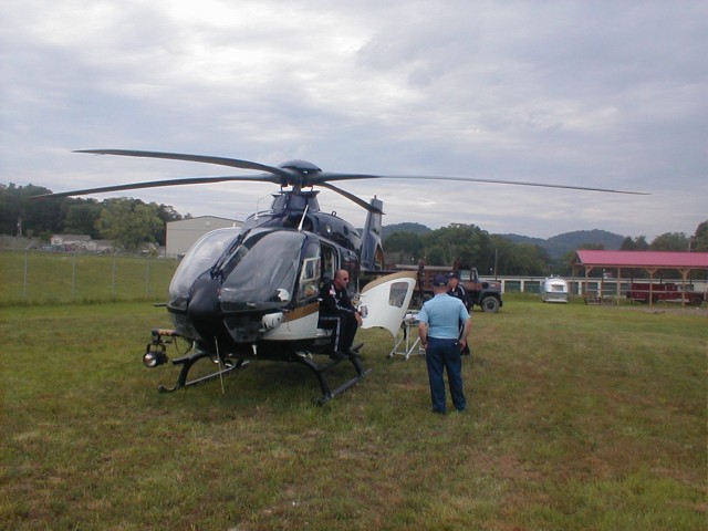 Gary doing Health Net's pre-flight check